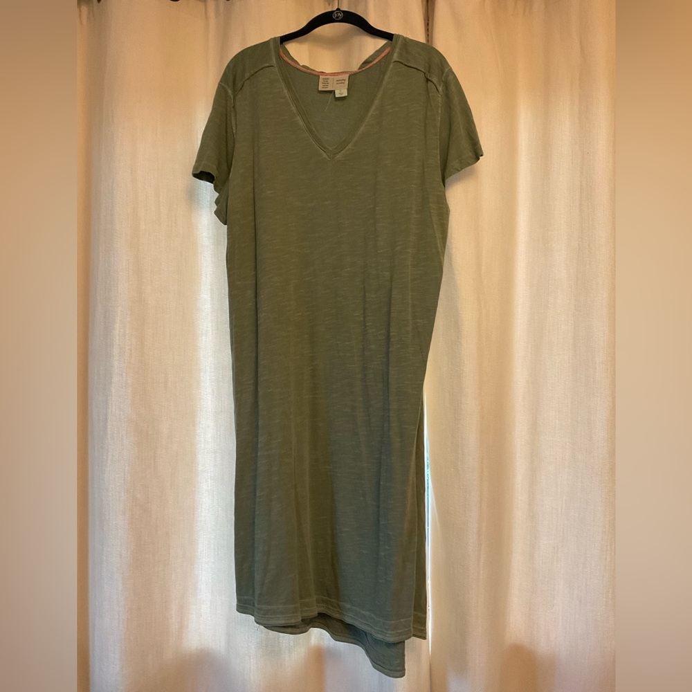 Anthropologie Saturday Sunday Helle V-Neck T-Shirt Dress